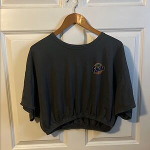 Fanta Graphic Vintage Crop Top with Elastic Hem